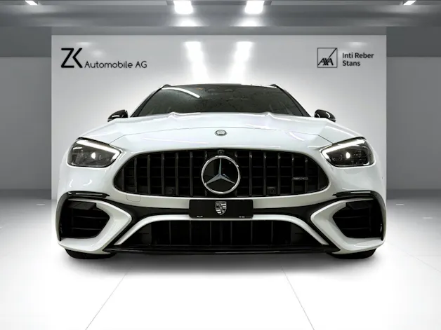 Mercedes-Benz C 63 S AMG T E 476PS Performance 4 Matic Designo Opalithweiss Metallic / CH-Fahrzeug / MB Gratis Service /