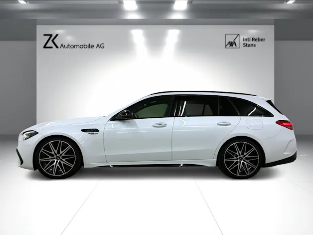 Mercedes-Benz C 63 S AMG T E 476PS Performance 4 Matic Designo Opalithweiss Metallic / CH-Fahrzeug / MB Gratis Service /