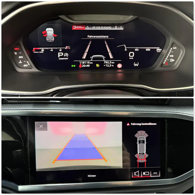 Audi Q3 Sportback 45 TFSI S Line Daytonagrau 230PS quattro S-tronic ★ RF-Kamera ★ Komfortschlüssel ★ Virtual Cockpit ★