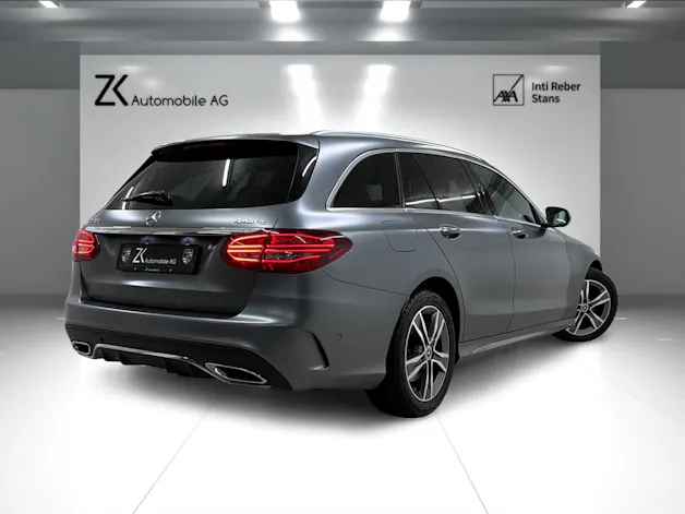 Mercedes-Benz C 220 d Swiss Star AMG Line 4M selenitgrau magno 9G-Tronic / Panoramadach / 360° Kamera / Leder / Keyless Go /