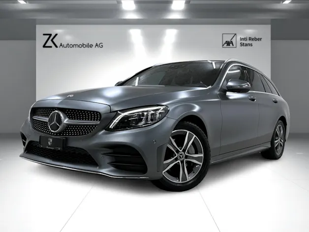 Mercedes-Benz C 220 d Swiss Star AMG Line 4M selenitgrau magno 9G-Tronic / Panoramadach / 360° Kamera / Leder / Keyless Go /