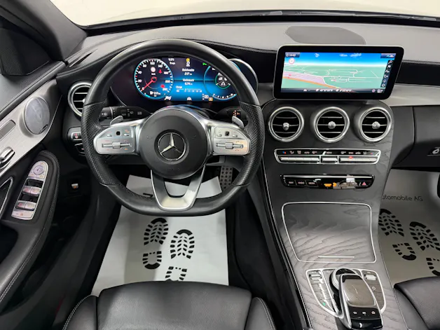 Mercedes-Benz C 220 d Swiss Star AMG Line 4M selenitgrau magno 9G-Tronic / Panoramadach / 360° Kamera / Leder / Keyless Go /