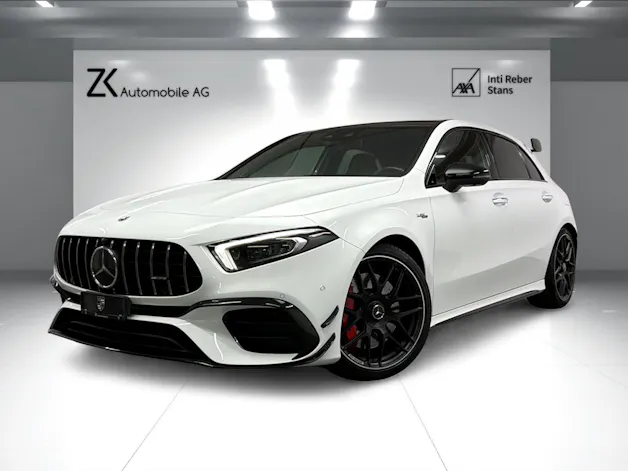 Mercedes-Benz A 45 S Performance 422PS Polarweiss AMG 4Matic+ Speedshift/ 360° Kamera / Panoramadach / Burmester / Head-Up / Night Paket /