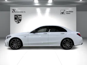 Mercedes-Benz C 43 AMG 4Matic Polarweiss Speedshift TCT 9G | 360° Kamera | Panoramadach | Performance Abgasanlage | Night-Paket | Burmester |