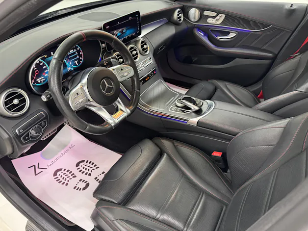 Mercedes-Benz C 43 AMG 4Matic Polarweiss Speedshift TCT 9G | 360° Kamera | Panoramadach | Performance Abgasanlage | Night-Paket | Burmester |