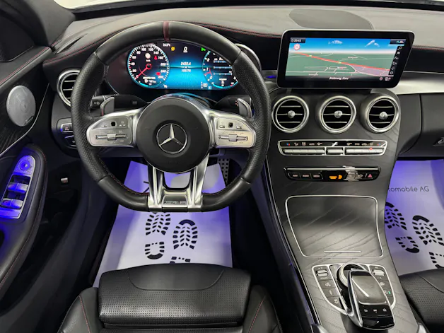Mercedes-Benz C 43 AMG 4Matic Polarweiss Speedshift TCT 9G | 360° Kamera | Panoramadach | Performance Abgasanlage | Night-Paket | Burmester |