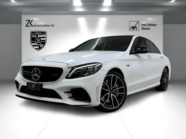 Mercedes-Benz C 43 AMG 4Matic Polarweiss Speedshift TCT 9G | 360° Kamera | Panoramadach | Performance Abgasanlage | Night-Paket | Burmester |