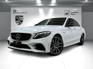Mercedes-Benz C 43 AMG 4Matic Polarweiss Speedshift TCT 9G | 360° Kamera | Panoramadach | Performance Abgasanlage | Night-Paket | Burmester |