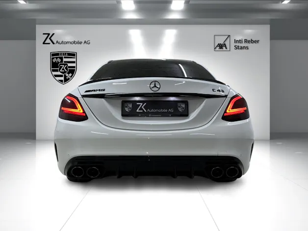 Mercedes-Benz C 43 AMG 4Matic Polarweiss Speedshift TCT 9G | 360° Kamera | Panoramadach | Performance Abgasanlage | Night-Paket | Burmester |