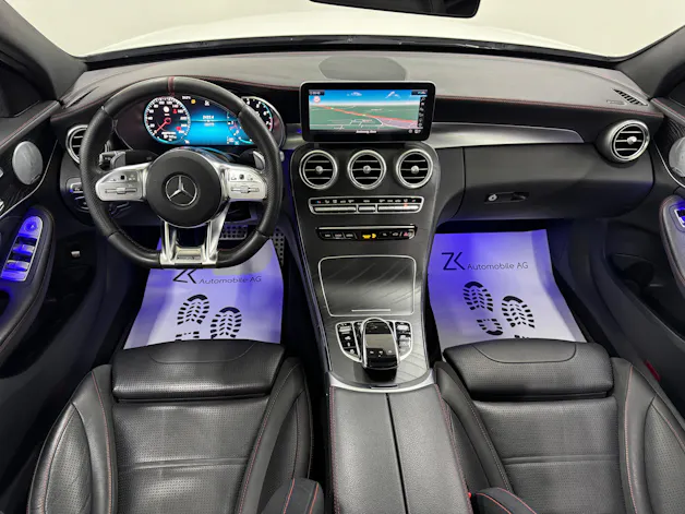 Mercedes-Benz C 43 AMG 4Matic Polarweiss Speedshift TCT 9G | 360° Kamera | Panoramadach | Performance Abgasanlage | Night-Paket | Burmester |