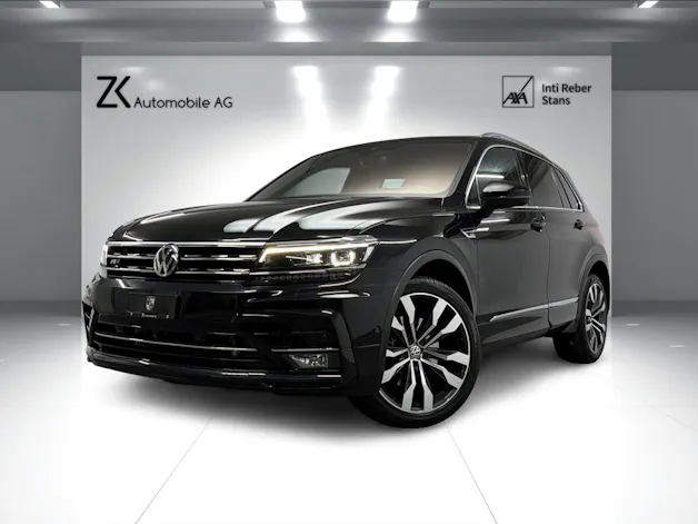 VW Tiguan 2.0TSI High. R-Line 230PS Deep Black 4Motion DSG / 360° Cam / Head-Up-Display / Keyless / Dynamiklenkung / 20J Suzuka /