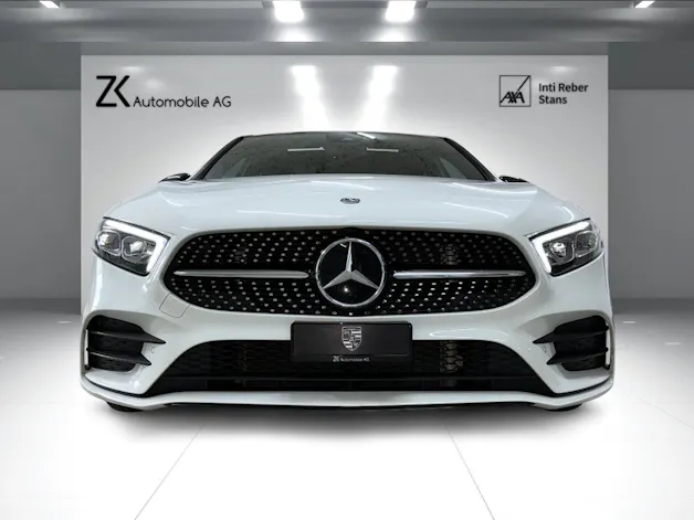 Mercedes-Benz A 180 AMG Line Polarweiss 7G-DCT / 360° Kamera / Panoramadach / Leder / Night Paket /