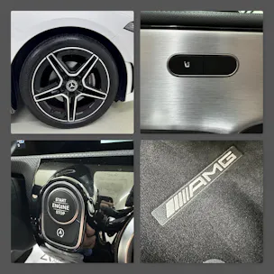 Mercedes-Benz A 180 AMG Line Polarweiss 7G-DCT / 360° Kamera / Panoramadach / Leder / Night Paket /