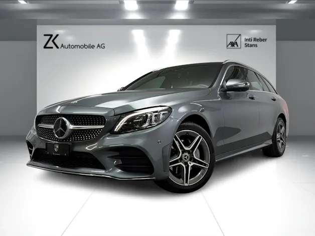 Mercedes-Benz C 200 Swiss Star AMG Line 4M Selenitgrau 9G-Tronic / 360° Kamera / Panoramadach / Leder / Keyless Go /
