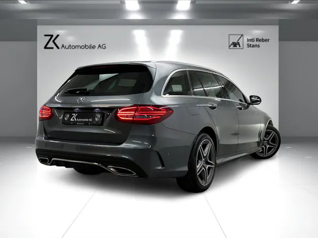 Mercedes-Benz C 200 Swiss Star AMG Line 4M Selenitgrau 9G-Tronic / 360° Kamera / Panoramadach / Leder / Keyless Go /