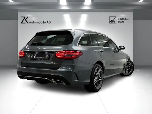 Mercedes-Benz C 200 Swiss Star AMG Line 4M Selenitgrau 9G-Tronic / 360° Kamera / Panoramadach / Leder / Keyless Go /