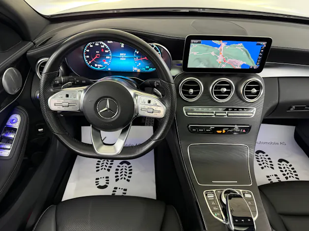 Mercedes-Benz C 200 Swiss Star AMG Line 4M Selenitgrau 9G-Tronic / 360° Kamera / Panoramadach / Leder / Keyless Go /