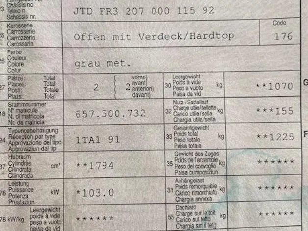 Toyota MR 2 Roadster 1.8 16V VVT-i