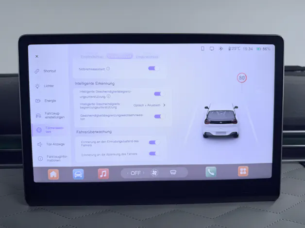 Dongfeng Box 42 kWh Ocean Eyes / 360° Kamera / Car Play / Ecotex Leder / 12 Zoll Display / Sitzheizung/Kühlung / Phone Mirroring /