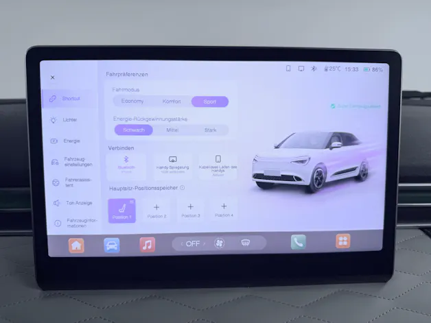 Dongfeng Box 42 kWh Ocean Eyes / 360° Kamera / Car Play / Ecotex Leder / 12 Zoll Display / Sitzheizung/Kühlung / Phone Mirroring /