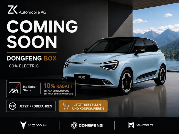 Dongfeng Box 42 kWh Lavender Haze / 360° Kamera / Car Play / Ecotex Leder / 12 Zoll Display / Sitzheizung/Kühlung / Massagefunktion /