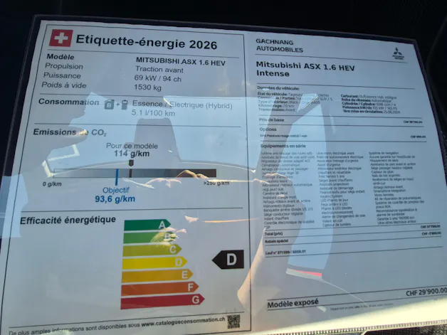 Mitsubishi ASX 1.6 HEV Intense