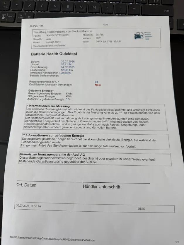 Audi Q5 50 TFSI e PHEV quattro S-tronic