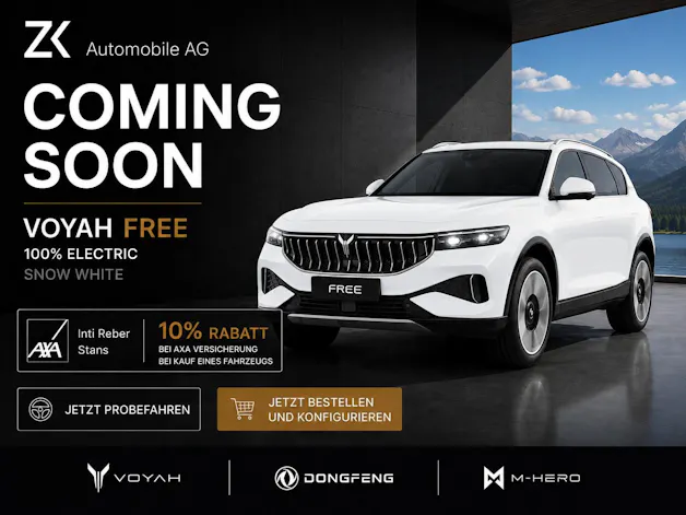 Voyah Free 4WD 106 kWh 489PS Snow White