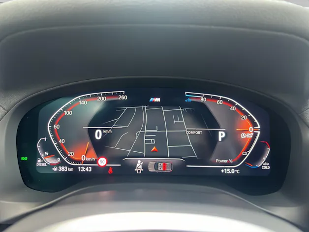BMW X3 20d xDrive paddles
