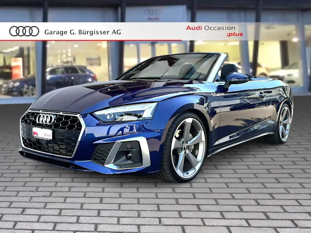 AUDI audi A5 Cabriolet 40 TFSI S-Line Attraction S-tronic quattro Navarablau Metallic