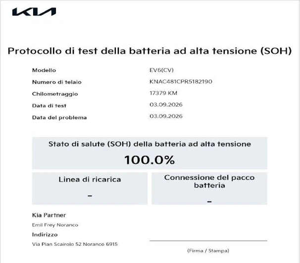 immagine del veicolo KIA EV6