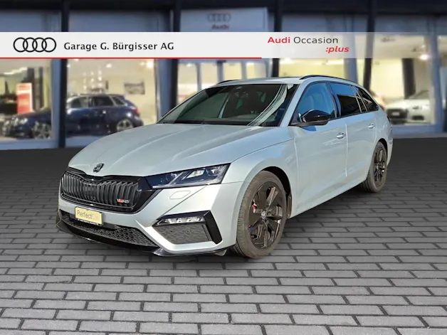 SKODA Octavia Combi 2.0 TDI DSG RS 4x4 Brilliant Silber Metallic