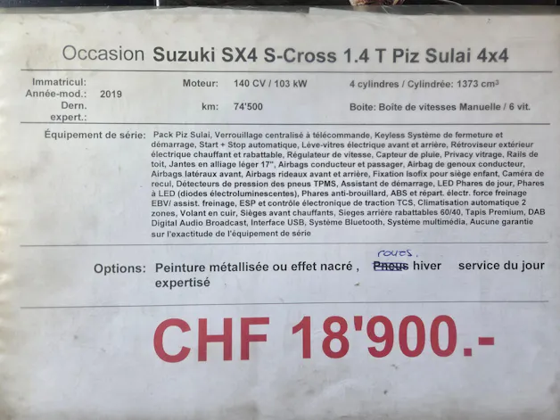 Suzuki SX4 S-Cross 1.4 T Piz Sulai 4x4