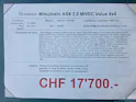 Mitsubishi ASX 2.0 MIVEC Value 4x4