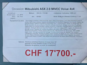 Mitsubishi ASX 2.0 MIVEC Value 4x4