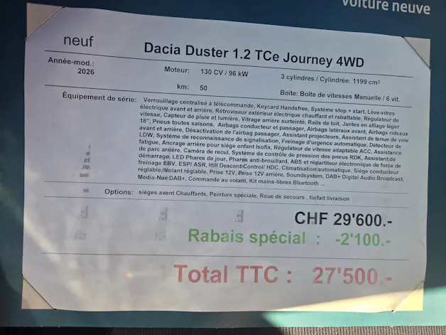 DACIA Duster 1.2 TCe Journey 4WD