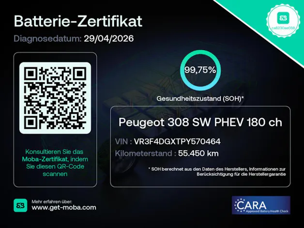 PEUGEOT 308 SW 1.6 PHEV 180 GT
