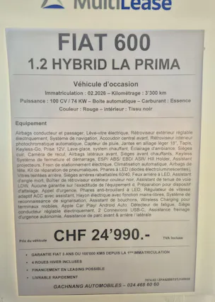 FIAT 600 1.2 Hybrid La Prima