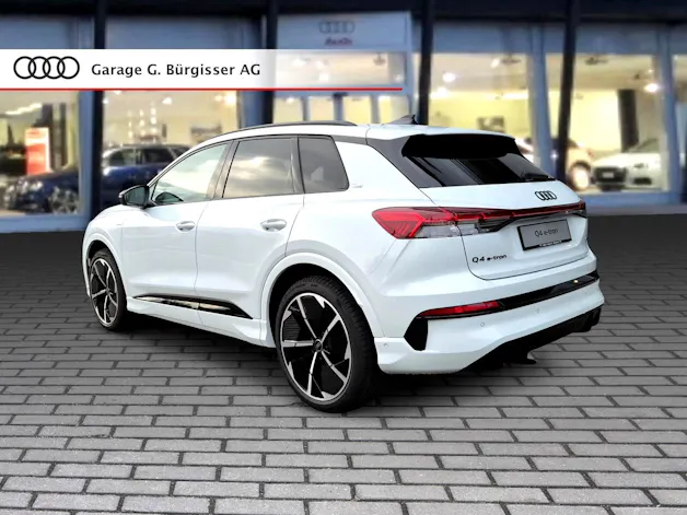 AUDI Q4 e-tron SUV quattro performance Swiss Ski Gletscherweiss Metallic