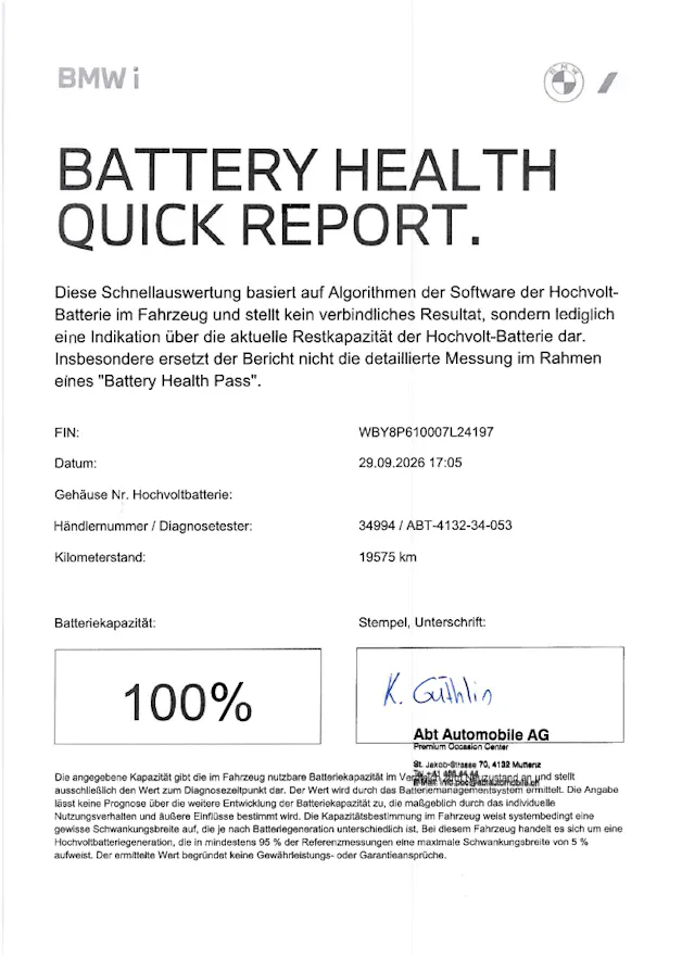 BMW i3 S E-Motor 120 Ah