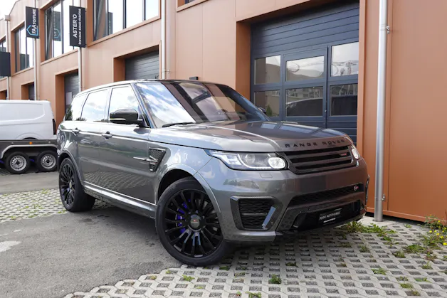 Land Rover Range Rover Sport 5.0 V8 SVR MANSORY "*CH Auto * Kit MANSORY - "Carbon * Toit Ouvrant * Son Meridian * Head-Up Display * Caméra"