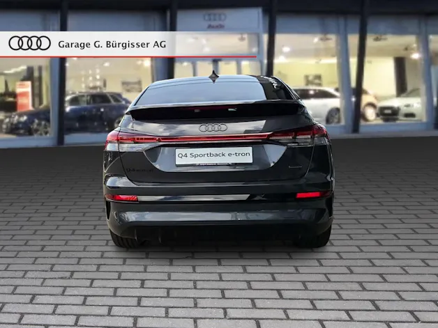 AUDI Q4 Sportback e-tron quattro performance Swiss Ski Tamboragrau Metallic