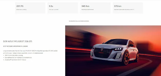 PEUGEOT 208 e-GTi