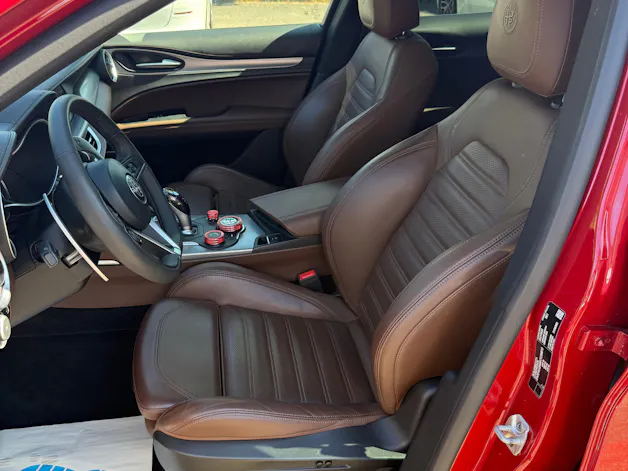 ALFA ROMEO Stelvio 2.0 Sport Q4 Automatic *PANORAMA-DACH - LEDER BRAUN - ROT MET - ANHÄNGERKUPPLUNG*