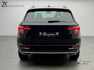 SKODA Karoq 2.0 TSI 190PS Black Magic Perl SportLine 4x4 DSG / RF-Kamera / Panoramadach / Virtuelles Cockpit / AHK-Schwenkbar /