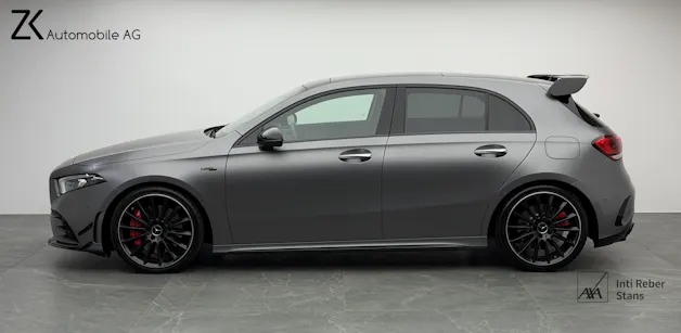 MERCEDES-BENZ A 35 AMG 4Matic Mountain Grey Magno Speedshift / 360° Kamera / Panoramadach / Burmester Sound / Keyless Go / AMG Sportsitze /