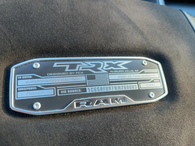 DODGE Ram 6.2 V8 TRX