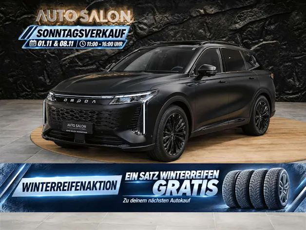 OMODA 9 Exclusive 1.5 T-GDI AWD 537PS *Werksgarantie 7 Jahre*Schwarz Matt*Panorama*